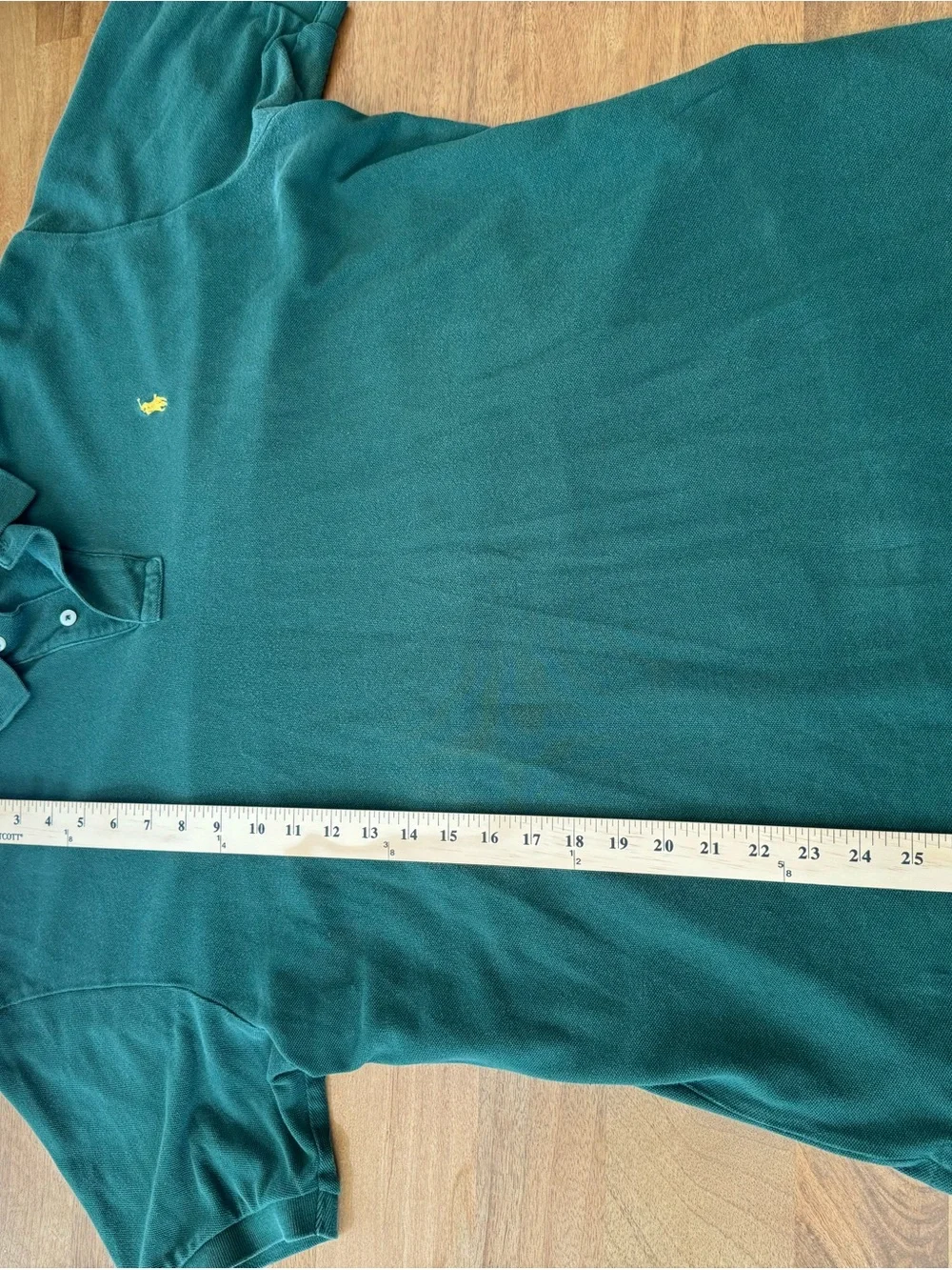 Ralph Lauren Forest Green Polo with Yellow Pony